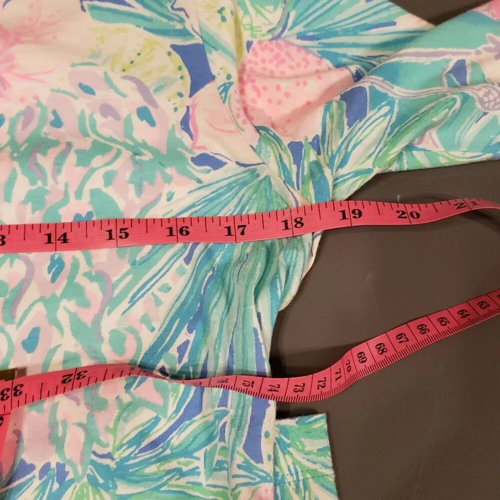 Lilly Pulitzer Charley Dress Swizzle 3/4 Sleeve Size L - Picture 8 of 8